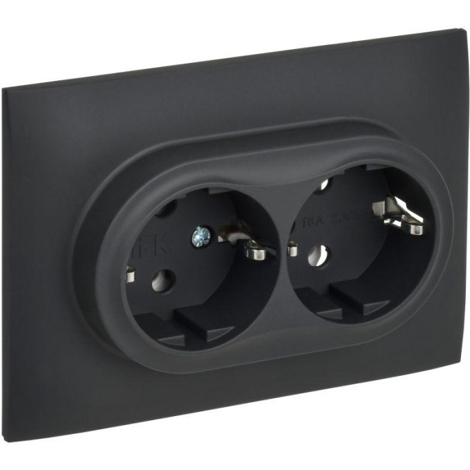 Розетка 2-постовая IEK SKANDY SK-R21-16-K53-F