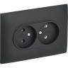 Розетка 2-постовая IEK SKANDY SK-R20-10-K53-F