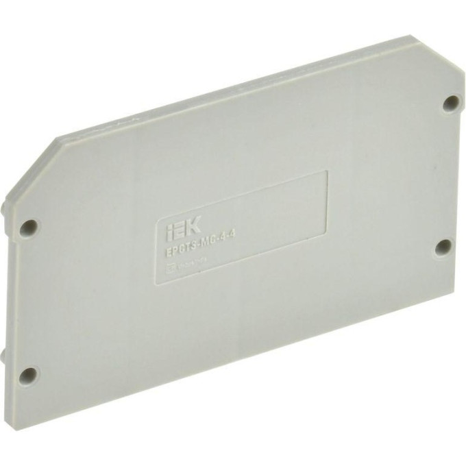 Заглушка IEK YCT12-00-4-K03-004-ZGL для CTS-MC 4 вывода 4кв.мм